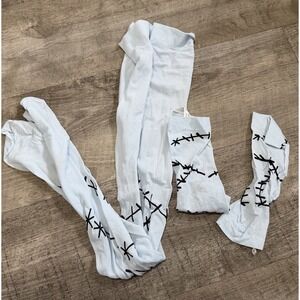 The‎ Nightmare Before Christmas Sally Tights & Arm Bands Gloves Girls 8-10 Youth